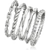 image:imageRossSimons Sterling Silver Jewelry Set 5 Stackable RingsNo Gemstone