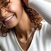 image:imageRossSimons Sterling Silver and 18kt Gold Over Sterling BismarkLink NecklaceNo Gemstone
