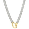 image:imageRossSimons Sterling Silver and 18kt Gold Over Sterling BismarkLink NecklaceNo Gemstone
