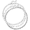 image:imageRossSimons Three Anklets Set9 Inches