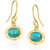 image:imageRossSimons Turquoise 6x8mm Cultured Pearl and 200 ct tw Pink Chalcedony Jewelry Set 3 Pairs Of Drop Earrings in 18kt Gold Over Sterling