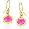 image:imageRossSimons Turquoise 6x8mm Cultured Pearl and 200 ct tw Pink Chalcedony Jewelry Set 3 Pairs Of Drop Earrings in 18kt Gold Over Sterling