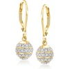 image:imageCharles Garnier 90 ct tw CZ Ball Drop Earrings in 18kt Gold Over Sterling