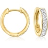 image:imageCharles Garnier Chloe 40 ct tw CZ Hoop Earrings in 18kt Gold Over Sterling