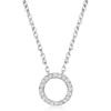image:imagePure Collection by RossSimons 010 ct tw Diamond Eternity Circle Necklace in Sterling SilverDiamond