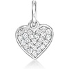 image:imagePure Collection by RossSimons 010 ct tw Diamond Heart Charm in Sterling Silver