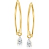 image:imagePure Collection by RossSimons 010 ct tw PearShaped LabGrown Diamond Drop Earrings in 14kt Yellow Gold