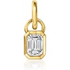image:imagePure Collection by RossSimons 020 Carat EmeraldCut LabGrown Diamond Charm in 14kt Yellow Gold