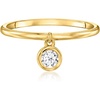 image:imagePure Collection by RossSimons 020 Carat LabGrown Diamond Charm Ring in 18kt Gold Over Sterling SilverDiamond