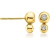 image:imagePure Collection by RossSimons 020 ct tw BezelSet LabGrown Diamond Drop Earrings in 18kt Gold Over Sterling