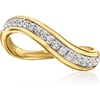 image:imagePure Collection by RossSimons 025 ct tw LabGrown Diamond Wavy Ring in 18kt Gold Over SterlingDiamond