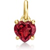 image:imagePure Collection by RossSimons 050 Carat Garnet Heart Charm in 14kt Yellow Gold