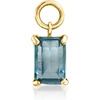 image:imagePure Collection by RossSimons 060 Carat London Blue Topaz Single Hoop Charm in 14kt Yellow Gold