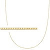 image:imagePure Collection by RossSimons 06mm 14kt Yellow Gold BoxChain NecklaceNo Gemstone
