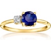 image:imagePure Collection by RossSimons 100 Carat LabGrown Sapphire and 10 Carat LabGrown Diamond Ring in 18kt Gold Over SterlingCreated Sapphire