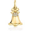 image:imagePure Collection by RossSimons 14kt Yellow Gold Bell Charm With Diamonds