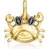 image:imagePure Collection by RossSimons 14kt Yellow Gold Crab Charm With Black Diamonds