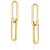 image:imagePure Collection by RossSimons 14kt Yellow Gold Paper Clip Link Drop Earrings