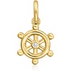 image:imagePure Collection by RossSimons 14kt Yellow Gold Ship Wheel Charm With Single Diamond