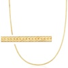 image:imagePure Collection by RossSimons 15mm 14kt Yellow Gold Herringbone NecklaceNo Gemstone