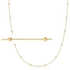 image:imagePure Collection by RossSimons 2mm 14kt Yellow Gold Bead Station NecklaceNo Gemstone