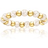 image:imagePure Collection by RossSimons 335mm Cultured Pearl and 14kt Yellow Gold Bead Stretch Ring