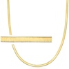 image:imagePure Collection by RossSimons 3mm 14kt Yellow Gold Herringbone NecklaceNo Gemstone