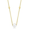 image:imagePure Collection by RossSimons 45mm Cultured Pearl Station Necklace in 14kt Yellow Gold160 Inches