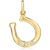 image:imagePure Collection by RossSimons Diamond Horseshoe Charm in 14kt Yellow Gold