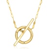 image:imagePure Collection by RossSimons Italian 14kt Yellow Gold CharmCompatible LumachinaChain Toggle NecklaceNo Gemstone