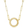 image:imagePure Collection by RossSimons Italian 14kt Yellow Gold CharmCompatible Paper Clip Link NecklaceNo Gemstone