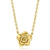 image:imagePure Collection by RossSimons Italian 14kt Yellow Gold Rose Necklace 16 inches