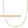 image:imagePure Collection by RossSimons Italian 2mm 18kt Gold Over Sterling BeadChain Necklace 16 inches