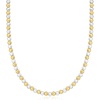 image:imagePure Collection by RossSimons Italian 5mm Sterling Silver and 18kt Gold Over Sterling Bead NecklaceNo Gemstone