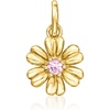 image:imagePure Collection by RossSimons Pink Sapphire Flower Charm in 14kt Yellow Gold