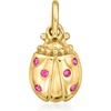 image:imagePure Collection by RossSimons Ruby Ladybug Charm in 14kt Yellow Gold