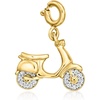 image:imageRossSimons 010 ct tw Diamond Scooter Charm in 18kt Gold Over Sterling
