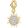 image:imageRossSimons 010 ct tw Diamond Sun Charm in 18kt Gold Over Sterling