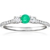 image:imageRossSimons 020 Carat Emerald Ring With 30 ct tw LabGrown Diamonds in PlatinumDiamond