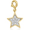 image:imageRossSimons 020 ct tw Diamond Star Charm in 18kt Gold Over Sterling