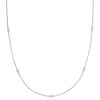 image:imageRossSimons 025 ct tw BezelSet Diamond Station Necklace in Sterling SilverDiamond