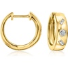 image:imageRossSimons 025 ct tw MultiShaped LabGrown Diamond Hoop Earrings in 18kt Gold Over Sterling