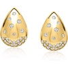 image:imageRossSimons 025 ct tw ScatteredDiamond Teardrop Earrings in 18kt Gold Over Sterling