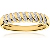 image:imageRossSimons 026 ct tw LabGrown Diamond Striped Ring in 18kt Gold Over SterlingDiamond