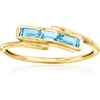 image:imageRossSimons 030 ct tw Swiss Blue Topaz Ring in 10kt Yellow GoldTopaz