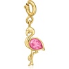 image:imageRossSimons 040 Carat Pink Topaz Flamingo Charm in 18kt Gold Over Sterling