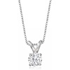 image:imageRossSimons 050 Carat Diamond Solitaire Necklace in 14kt White Gold 18 inches