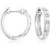image:imageRossSimons 050 ct tw CZ Hoop Earrings in Sterling Silver