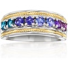 image:imageRossSimons 050 ct tw MultiGemstone Ring in Sterling Silver and 18kt Gold Over SterlingAmethyst