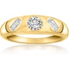 image:imageRossSimons 050 ct tw MultiShaped LabGrown Diamond Ring in 18kt Gold Over SterlingDiamond